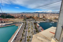 Barcelona from Telefèric del Port (Port Vell Aerial Tramway)