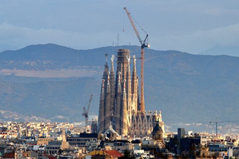 Sagrada Família from Montjuïc – Barcelona, Spain