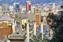 Les Quatre Columnes, Torres Venecianes, Arenas de Barcelona