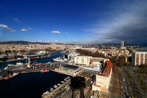 Barcelona from Torre de Sant Sebastià – Barcelona, Spain