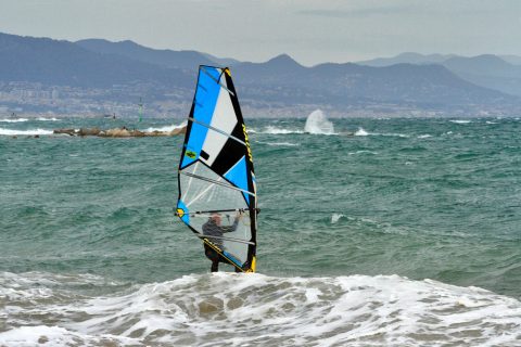 Windsurfer, Platja de Sant Sebastià – Barcelona, Spain