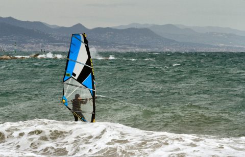 Windsurfer, Platja de Sant Sebastià – Barcelona, Spain