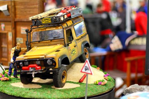Land Rover Defender Camel Trophy model car / diecast car – Budapest, Hungary