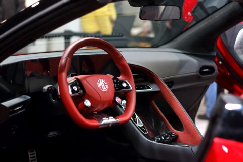 MG Cyberster - interior – Budapest, Hungary