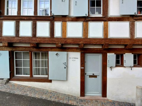 Hus zur Waltpurg built in the year 1438  – Basel, Switzerland