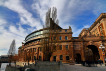 Riksdagshuset, from the west, Stockholm
