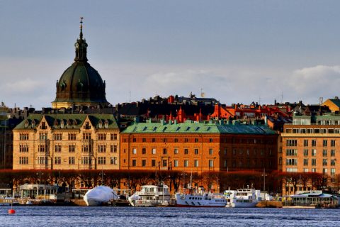 Strandvägen, Hedvig Eleonora kyrka – Stockholm, Sweden