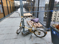 Old bicycle at Katarina gångbro