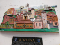 Sigtuna mural at Arlanda airport