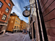 AB Möbel-Hansson's clock, Gamla stan