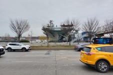  USS Intrepid (CV 11) from Hudson River Greenway