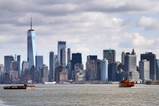 Manhattan morning, from New York bay