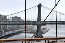 Manhattan Bridge from Brooklyn Bridge