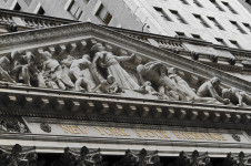 Facade of New York Stock Exchange (NYSE)