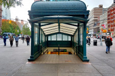 Astor Place entrance kiosk