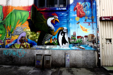 Wall art of science, Basel