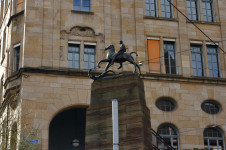 Drachenreiter Statue, Kohlenberg, Basel