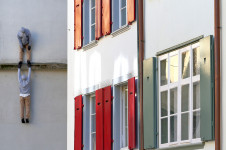 The Ledge by Mark Jenkins at Rümelinsplatz, Basel