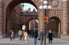 Riksdagshuset, from the west, Stockholm
