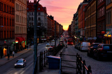 Sunset at Hornsgatan, Södermalm, Stockholm
